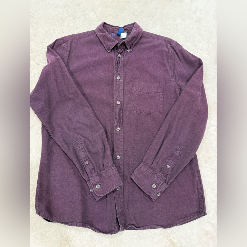 Dark Purple Button-Up Shirt